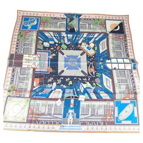 hermes curiosite|Objets de Curiosite scarf 90 .